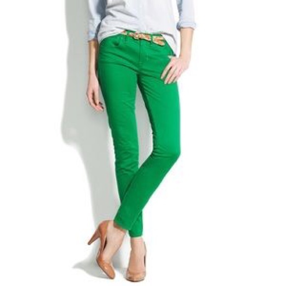J. Crew Pants - JCrew Bright Green Size 29 Matchstick Jeans Pants